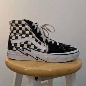 Vans Black and White Checkerboard High-Tops